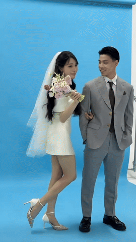 Tuyển thủ Văn Thanh v&agrave; tiểu thư "tr&acirc;m anh thế phiệt" cực t&igrave;nh tứ ở hậu trường chụp ảnh cưới, c&ocirc; d&acirc;u xinh miễn ch&ecirc;- Ảnh 6.