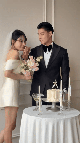 Tuyển thủ Văn Thanh v&agrave; tiểu thư "tr&acirc;m anh thế phiệt" cực t&igrave;nh tứ ở hậu trường chụp ảnh cưới, c&ocirc; d&acirc;u xinh miễn ch&ecirc;- Ảnh 3.