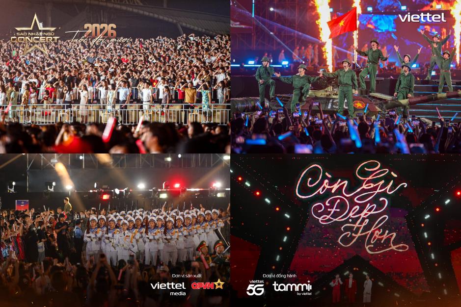 Vẻ đẹp người l&iacute;nh t&aacute;i hiện đầy cảm x&uacute;c tại &ldquo;Sao Nhập Ngũ Concert 2026&rdquo; - Ảnh 4.