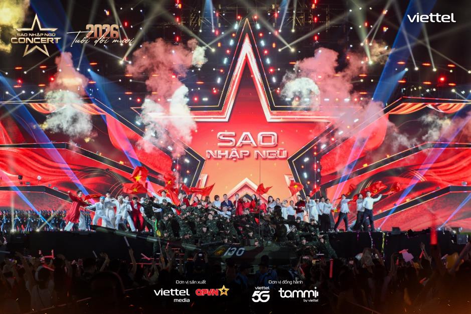 Vẻ đẹp người l&iacute;nh t&aacute;i hiện đầy cảm x&uacute;c tại &ldquo;Sao Nhập Ngũ Concert 2026&rdquo; - Ảnh 5.