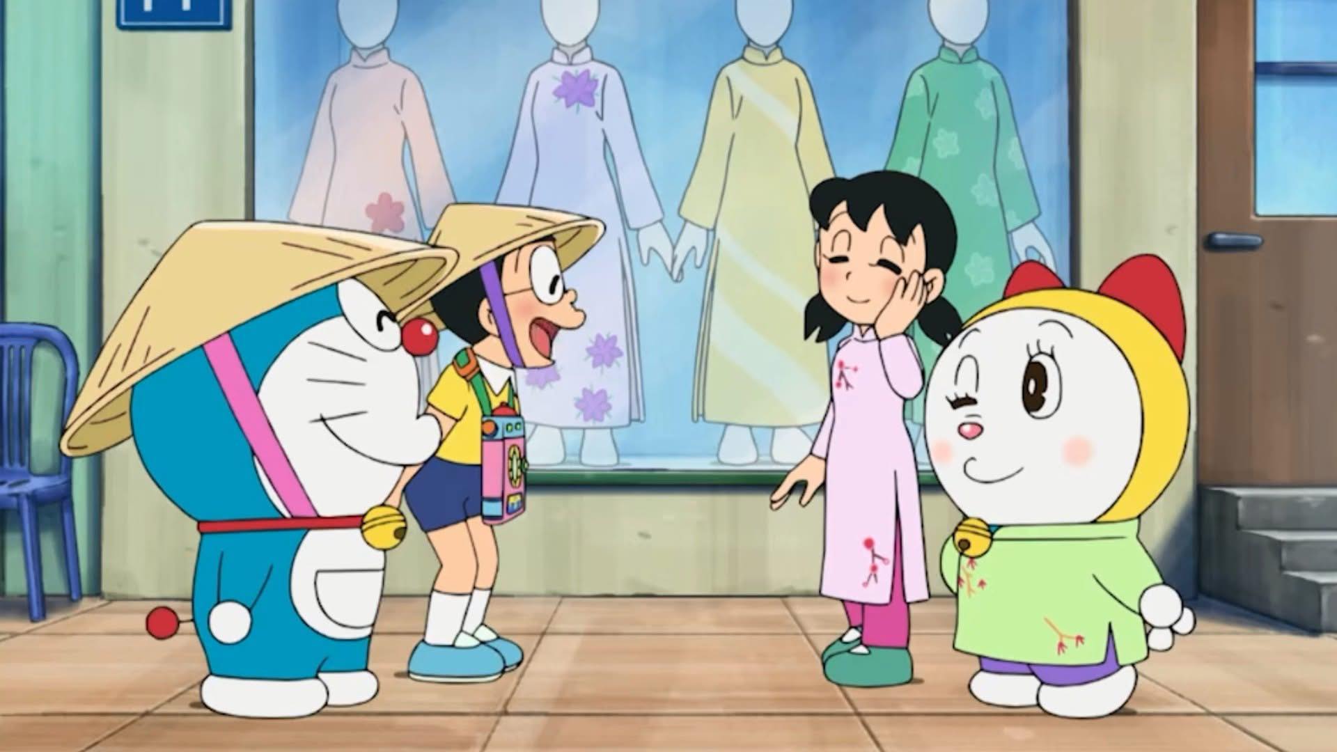 Doraemon tập Việt Nam khiến fan sĩ cực độ: Shizuka mặc &aacute;o d&agrave;i qu&aacute; xinh, loạt địa danh nổi tiếng xuất hiện- Ảnh 8.