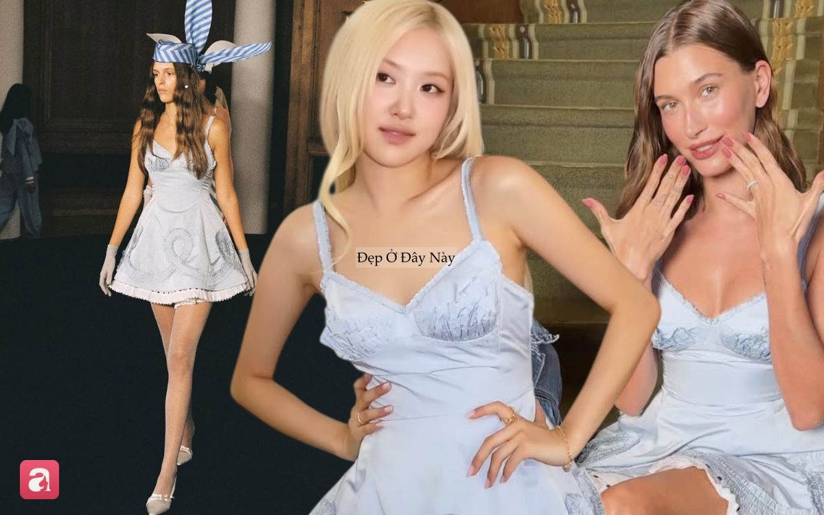 Ros&eacute; v&agrave; Hailey Bieber bất ngờ đụng v&aacute;y: Người ngọt ng&agrave;o, người c&aacute; t&iacute;nh kh&oacute; ph&acirc;n thắng bại- Ảnh 1.