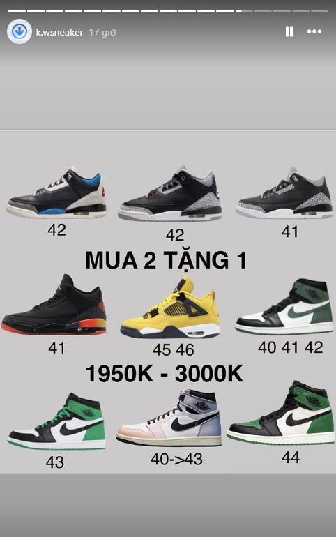 K.W Sneaker kinh doanh ra sao trước khi ông chủ bị khởi tố? Loạt page K.W Sneaker xuất hiện cập nhật mới- Ảnh 7. K.W Sneaker kinh doanh ra sao trước khi ông chủ bị khởi tố? Loạt page K.W Sneaker xuất hiện cập nhật mới- Ảnh 7.
