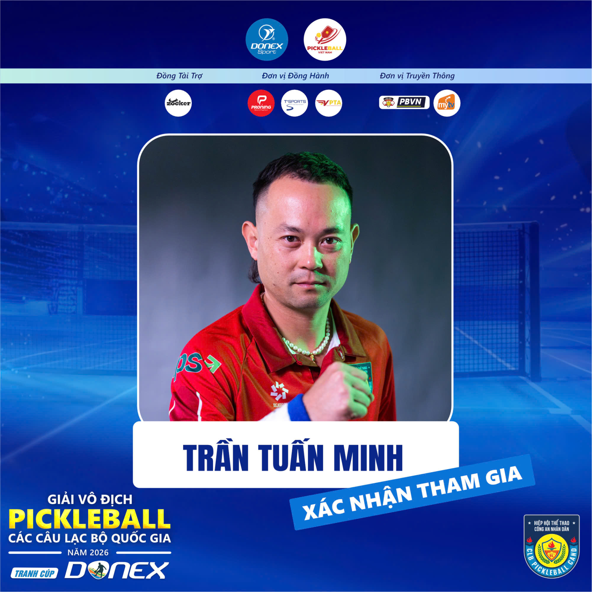 Đạt Trố, Minh Trọc bất ngờ "biến mất" khỏi danh s&aacute;ch thi đấu của Pickleball CAND - Ảnh 4.