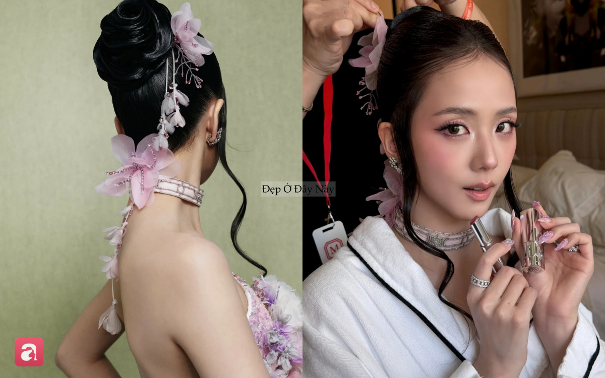 Từ makeup tới v&aacute;y &aacute;o, tạo h&igrave;nh của Jisoo tại Met Gala bị "copy" h&agrave;ng loạt - Ảnh 4.