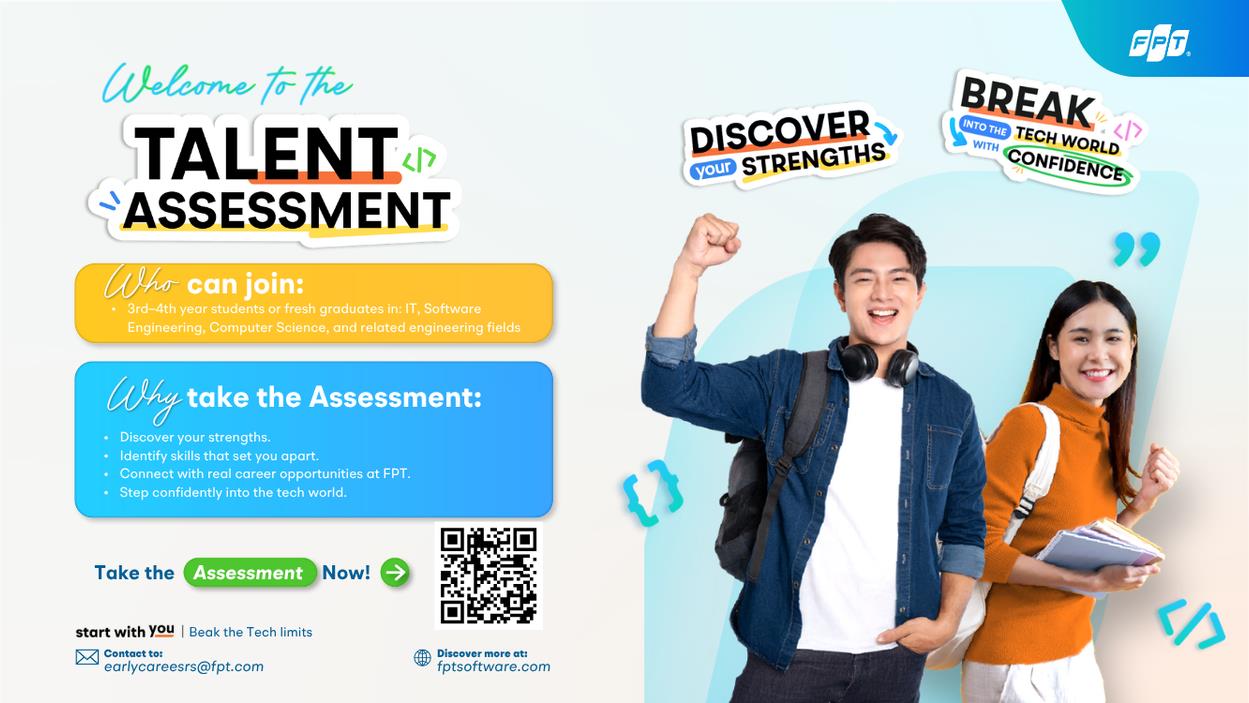 FPT ra mắt hệ thống đánh giá năng lực dành cho sinh viên FPT Talent Assessment - Ảnh 1. FPT ra mắt hệ thống đánh giá năng lực dành cho sinh viên FPT Talent Assessment - Ảnh 1.