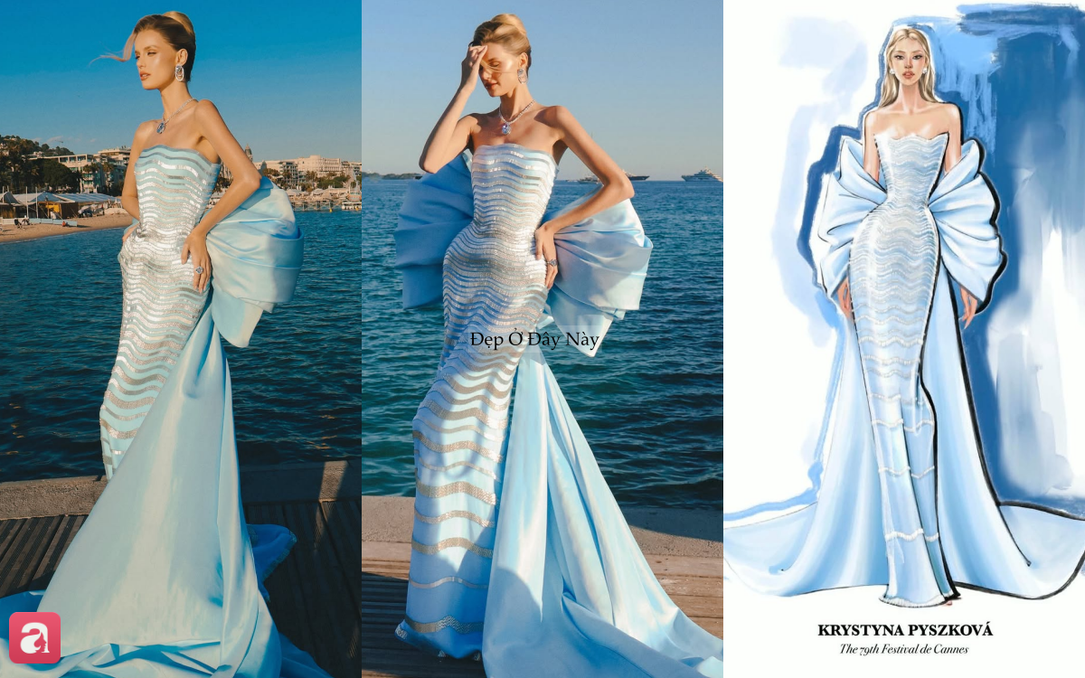 D&agrave;n hoa hậu quốc tế mang thiết kế Việt l&ecirc;n thảm đỏ Cannes: Thời trang Việt ng&agrave;y c&agrave;ng ghi dấu to&agrave;n cầu- Ảnh 2.