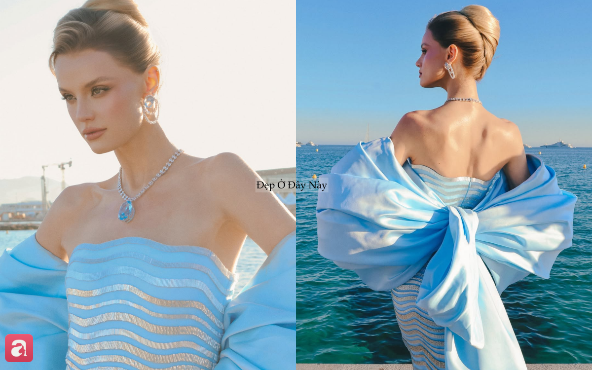 D&agrave;n hoa hậu quốc tế mang thiết kế Việt l&ecirc;n thảm đỏ Cannes: Thời trang Việt ng&agrave;y c&agrave;ng ghi dấu to&agrave;n cầu- Ảnh 3.