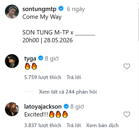 Mối quan hệ giữa Sơn T&ugrave;ng với chị g&aacute;i Michael Jackson v&agrave; nam rapper nước Mỹ- Ảnh 2.