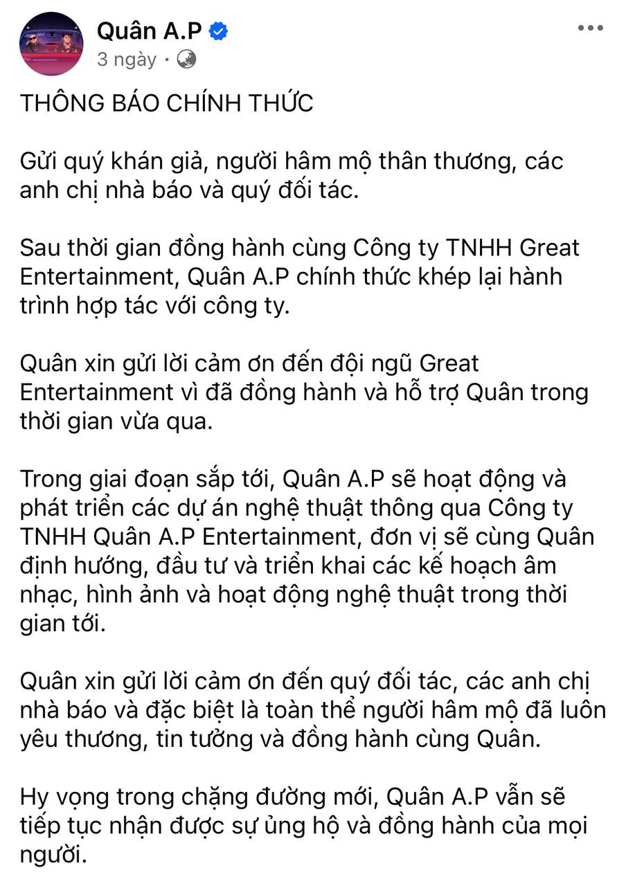 T&igrave;nh h&igrave;nh hiện tại của Qu&acirc;n A.P- Ảnh 1.
