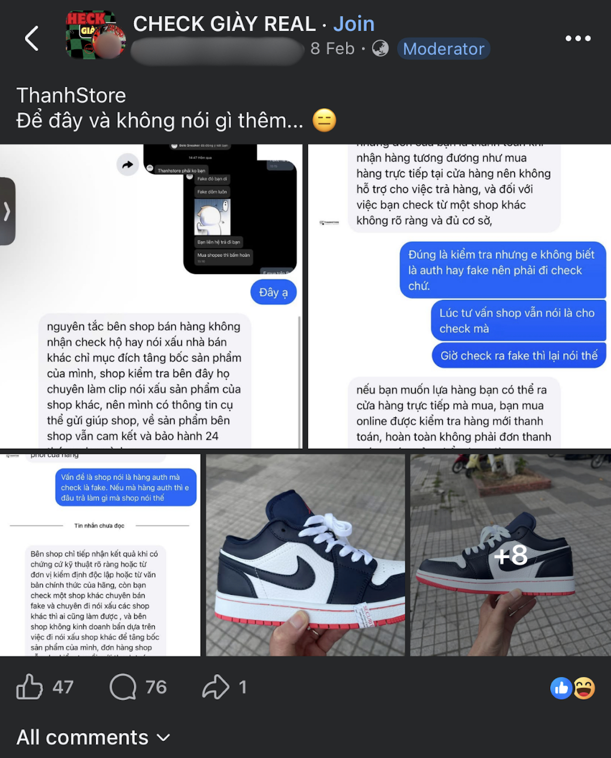 Thanh Store - shop gi&agrave;y vừa bị n&ecirc;u t&ecirc;n tr&ecirc;n trang Th&ocirc;ng Tin Ch&iacute;nh Phủ từng bị cộng đồng chơi sneaker tố "văn vở" ra sao?- Ảnh 5.