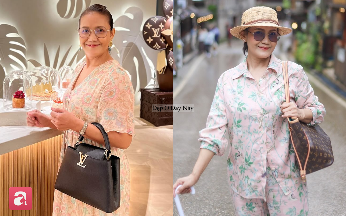 Style trẻ trung, ngập tr&agrave;n h&agrave;ng hiệu của mẹ Lisa ở tuổi U60- Ảnh 2.