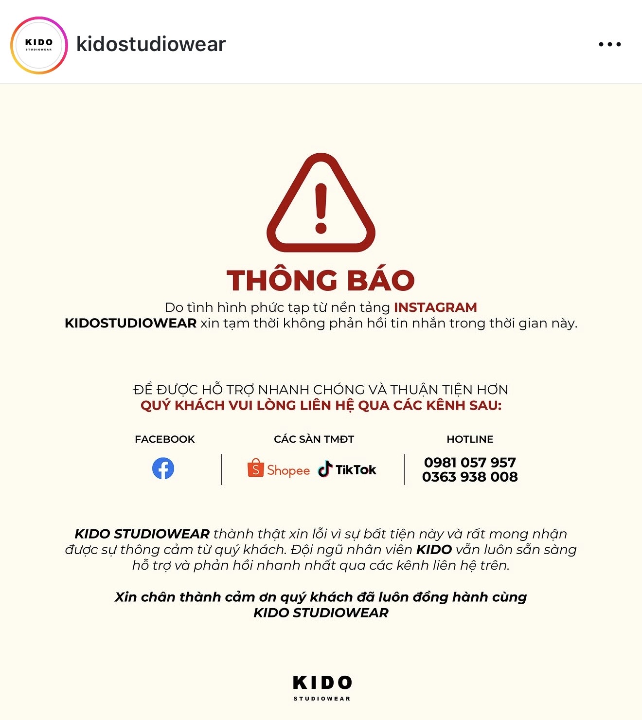 Th&ocirc;ng b&aacute;o khẩn cấp từ h&agrave;ng loạt local brand Việt tiếng tăm- Ảnh 4.