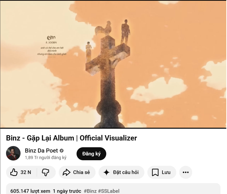 Gặp tranh c&atilde;i lớn với h&igrave;nh ảnh "T&oacute;c Ti&ecirc;n - Touliver", Binz đ&atilde; đổi artwork trong b&agrave;i Em?- Ảnh 4.