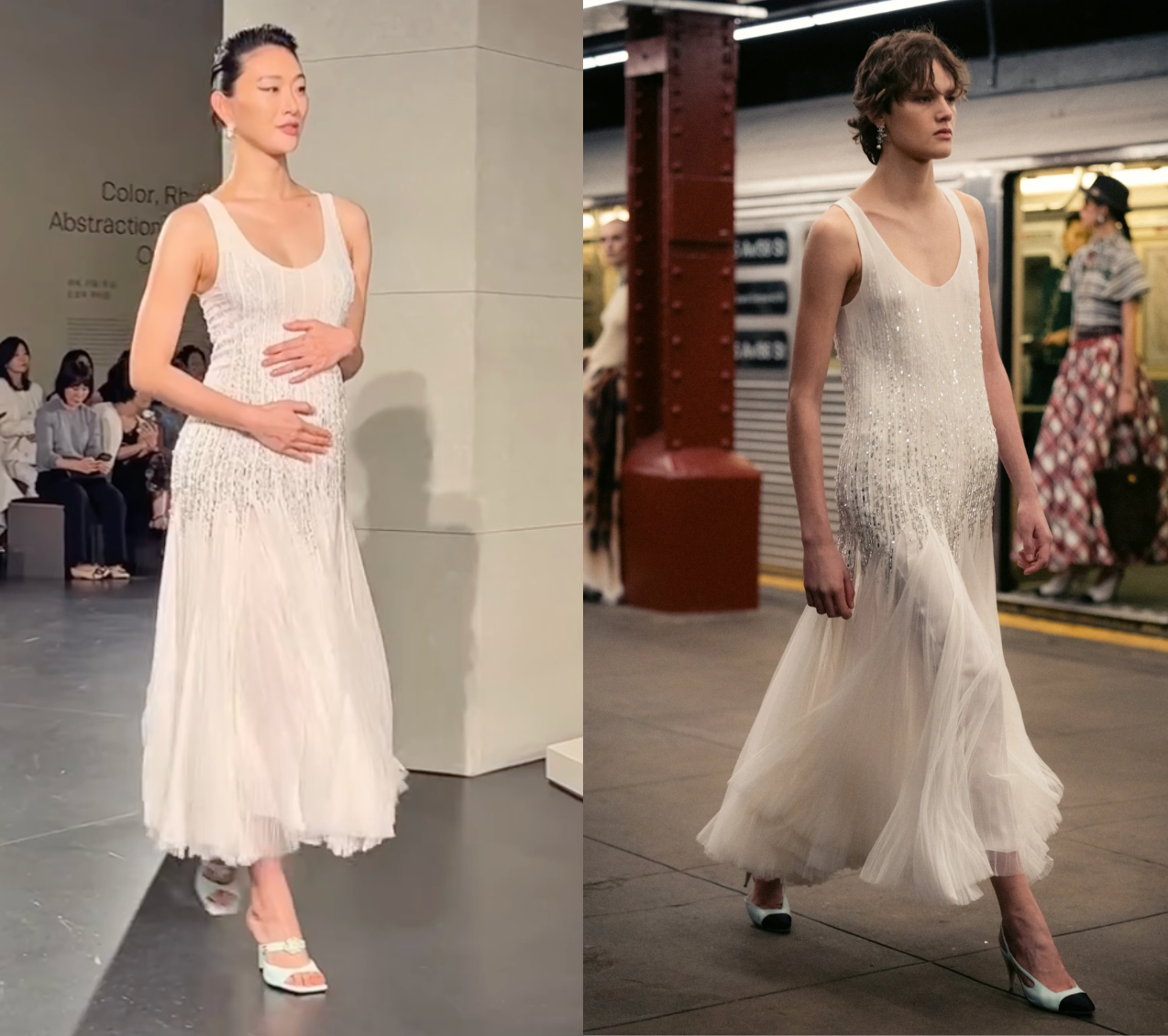 Mẹ bầu "đi lạc" v&agrave;o show Chanel hot nhất Seoul- Ảnh 1.