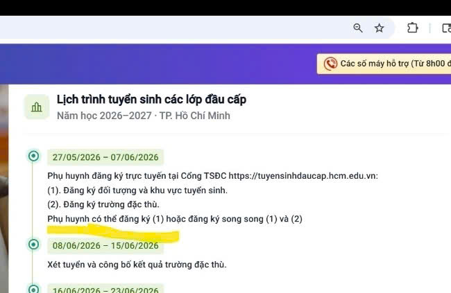 Sở GD-ĐT TPHCM: Phụ huynh đăng ký tuyển sinh trường đặc thù vẫn phải đăng ký thêm hệ đại trà - Ảnh 1.