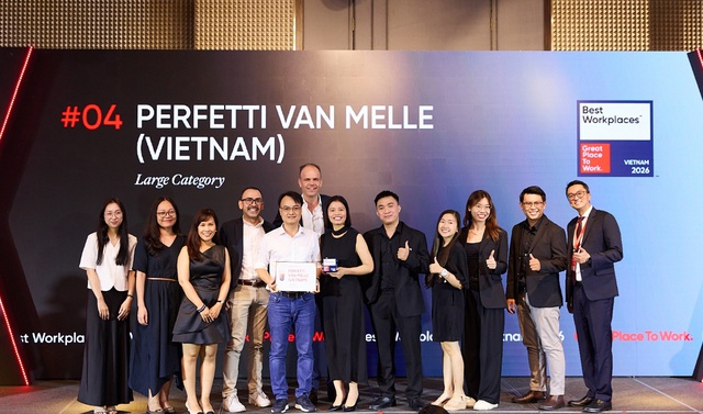 Perfetti Van Melle Việt Nam ghi danh Top 4 nơi l&agrave;m việc xuất sắc h&agrave;ng đầu Việt Nam 2026 - Ảnh 1.
