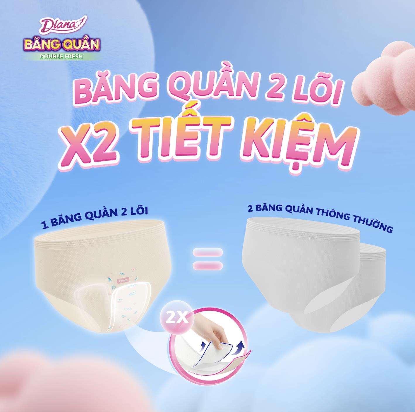 Người trẻ thay đổi suy nghĩ khi d&ugrave;ng Diana băng quần Double Fresh 2 l&otilde;i - Ảnh 4.
