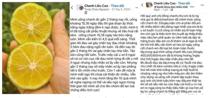 Bác sĩ cảnh báo nguy hiểm chanh liều cao