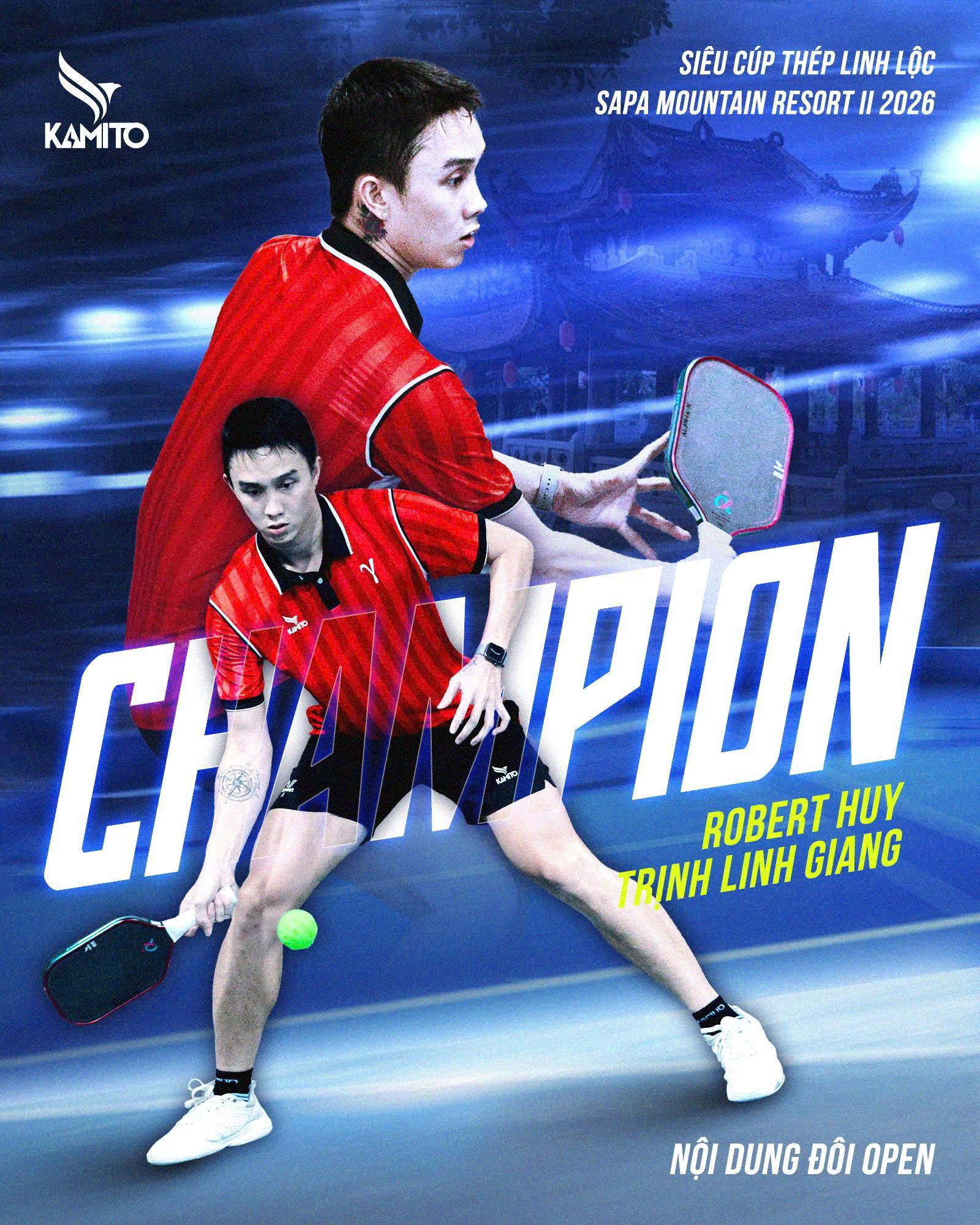 Ng&ocirc;i sao l&agrave;ng pickleball Việt Robert Huy gia hạn hợp đồng với Kamito đến năm 2031- Ảnh 1.