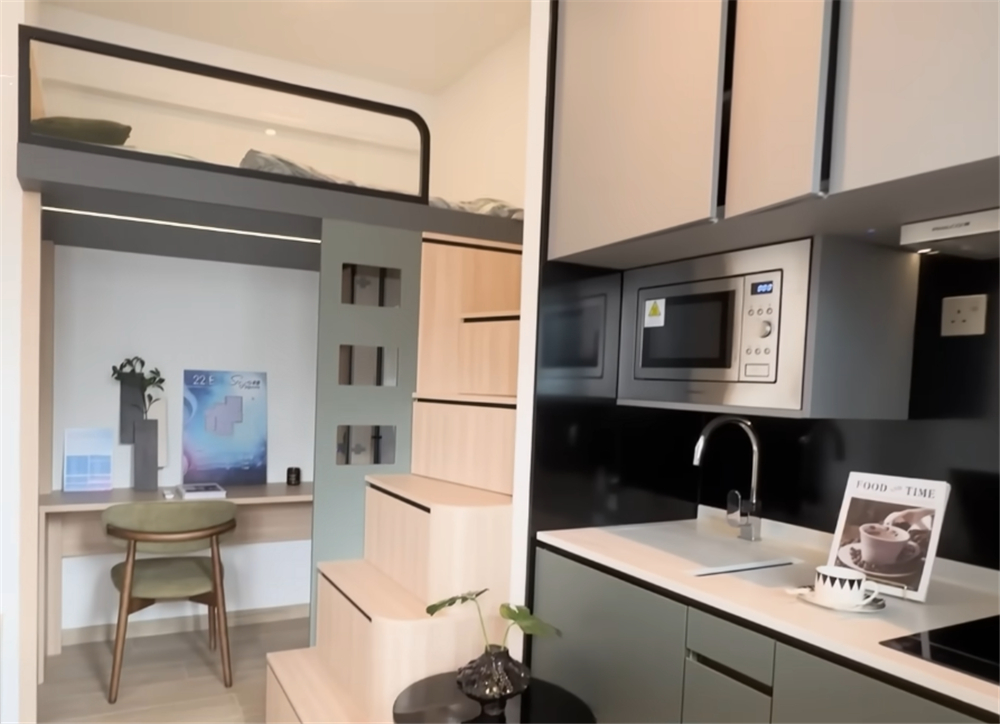 C&ocirc; g&aacute;i trẻ khoe căn hộ 20m&sup2; nhỏ hơn 2 chỗ đậu xe nhưng vẫn đủ ph&ograve;ng kh&aacute;ch, bếp, ph&ograve;ng ngủ v&agrave; cả ban c&ocirc;ng khiến nhiều người bất ngờ- Ảnh 11.