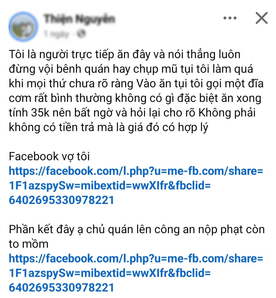 Ch&iacute;nh quyền Tuy&ecirc;n Quang l&ecirc;n tiếng vụ chủ qu&aacute;n cơm 35 . 000 Đồng bị phạt - Ảnh 1.