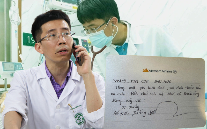 Bức thư viết tay của cơ trưởng chuyến bay VNA gửi b&aacute;c sĩ Bạch Mai đang được chia sẻ nhiều nhất l&uacute;c n&agrave;y - Ảnh 1.