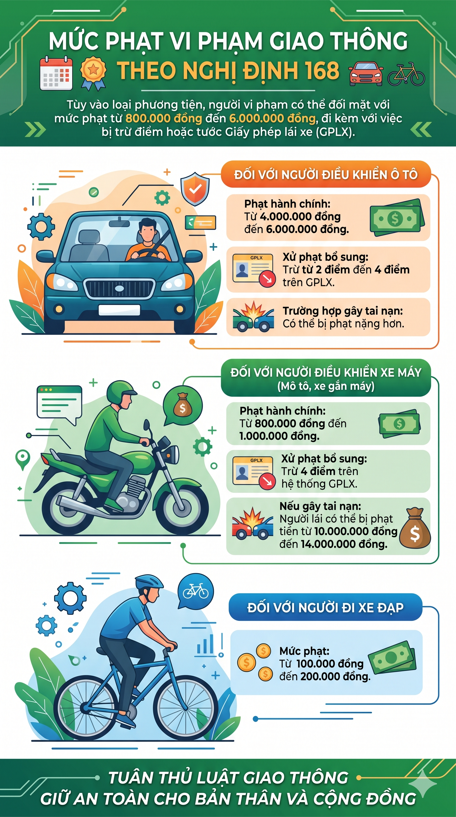 Mức phạt lỗi d&ugrave;ng điện thoại khi l&aacute;i xe mới nhất 2026 đối với tất cả c&aacute;c loại xe, t&agrave;i xế ch&uacute; &yacute;- Ảnh 1.