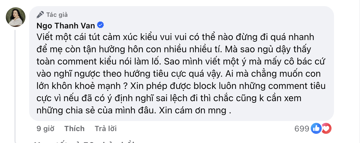 Ng&ocirc; Thanh V&acirc;n đăng ảnh con g&aacute;i nhưng sau một đ&ecirc;m th&igrave; ph&aacute;t hiện chuyện kh&ocirc;ng ngờ, phải thẳng tay xử l&yacute;- Ảnh 2.