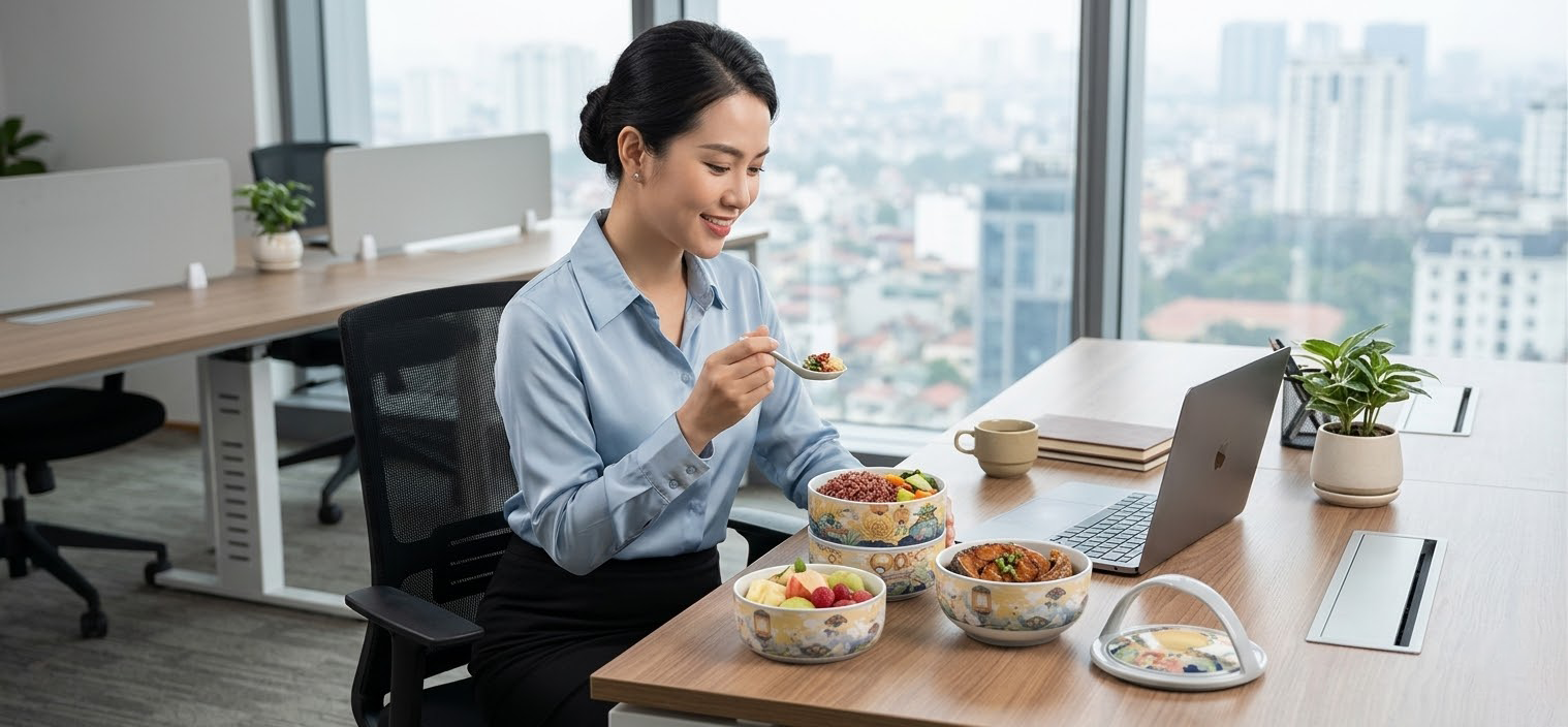 Cầm gần 2 triệu đi mua... hộp cơm văn ph&ograve;ng: Sự xa xỉ ph&ugrave; phiếm hay khoản đầu tư "đ&aacute;ng đồng tiền b&aacute;t gạo"? - Ảnh 4.