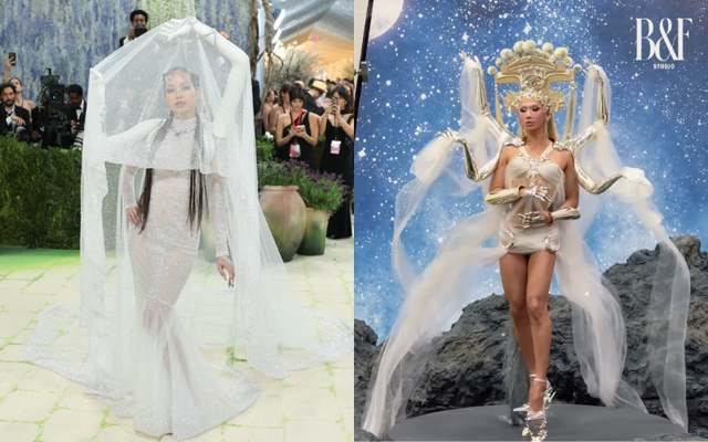 Tạo h&igrave;nh của Lisa tại Met Gala đụng &yacute; tưởng với một nghệ sĩ gốc Việt- Ảnh 9.