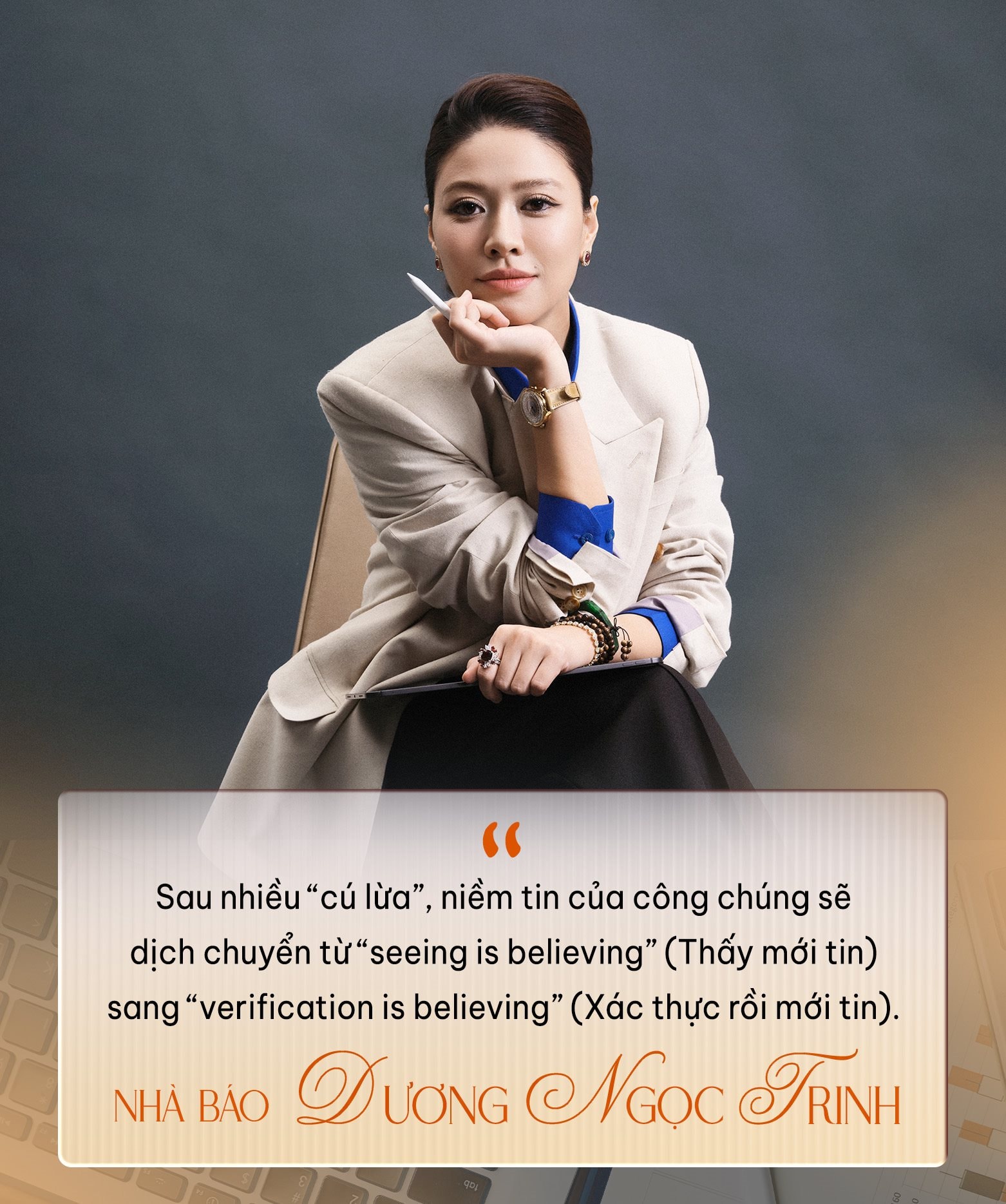 Người Việt mất 8.000 tỷ đồng/năm: Nh&agrave; b&aacute;o Dương Ngọc Trinh chia sẻ g&oacute;c nh&igrave;n về việc bảo vệ &ldquo;t&agrave;i sản lớn nhất&rdquo; trong thời số ho&aacute; v&agrave; cuộc chiến sống c&ograve;n ph&iacute;a sau - Ảnh 3.