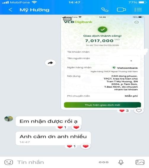 T&agrave;i khoản Vietcombank của người đ&agrave;n &ocirc;ng SN 1993 c&oacute; giao dịch 7 triệu đồng: C&ocirc;ng an v&agrave;o cuộc l&agrave;m r&otilde; nguồn gốc số tiền- Ảnh 2.