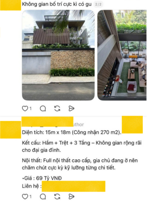 70 tỷ cho biệt thự 270m2 của T&oacute;c Ti&ecirc;n: Mức gi&aacute; g&acirc;y cho&aacute;ng đ&uacute;ng chuẩn "địa thế" khu đất thượng lưu ở TP.HCM- Ảnh 2.