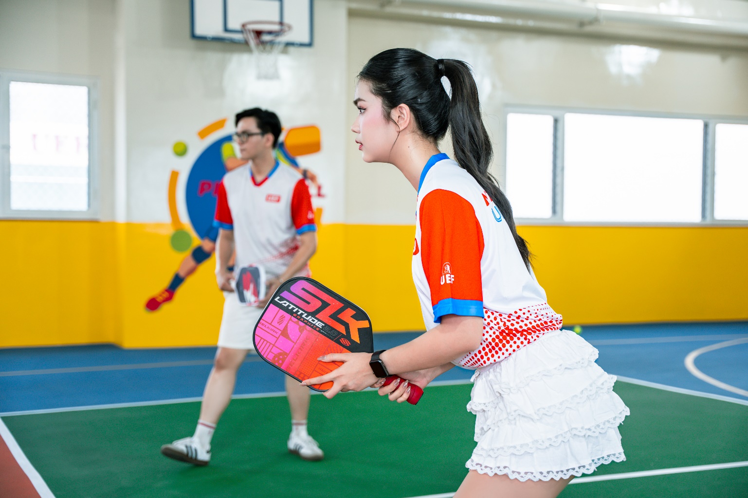 Trường đại học đưa bộ môn Pickleball vào giảng dạy giáo dục thể chất cho sinh viên - Ảnh 3. Trường đại học đưa bộ môn Pickleball vào giảng dạy giáo dục thể chất cho sinh viên - Ảnh 3.