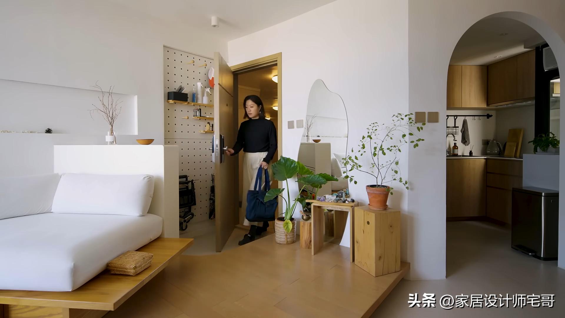 C&ocirc; g&aacute;i chưa từng học thiết kế biến căn hộ 48m&sup2; th&agrave;nh ng&ocirc;i nh&agrave; trong mơ: 2 ph&ograve;ng ngủ, b&agrave;n ăn 6 người v&agrave; b&iacute; quyết khiến ai xem cũng muốn học theo- Ảnh 5.