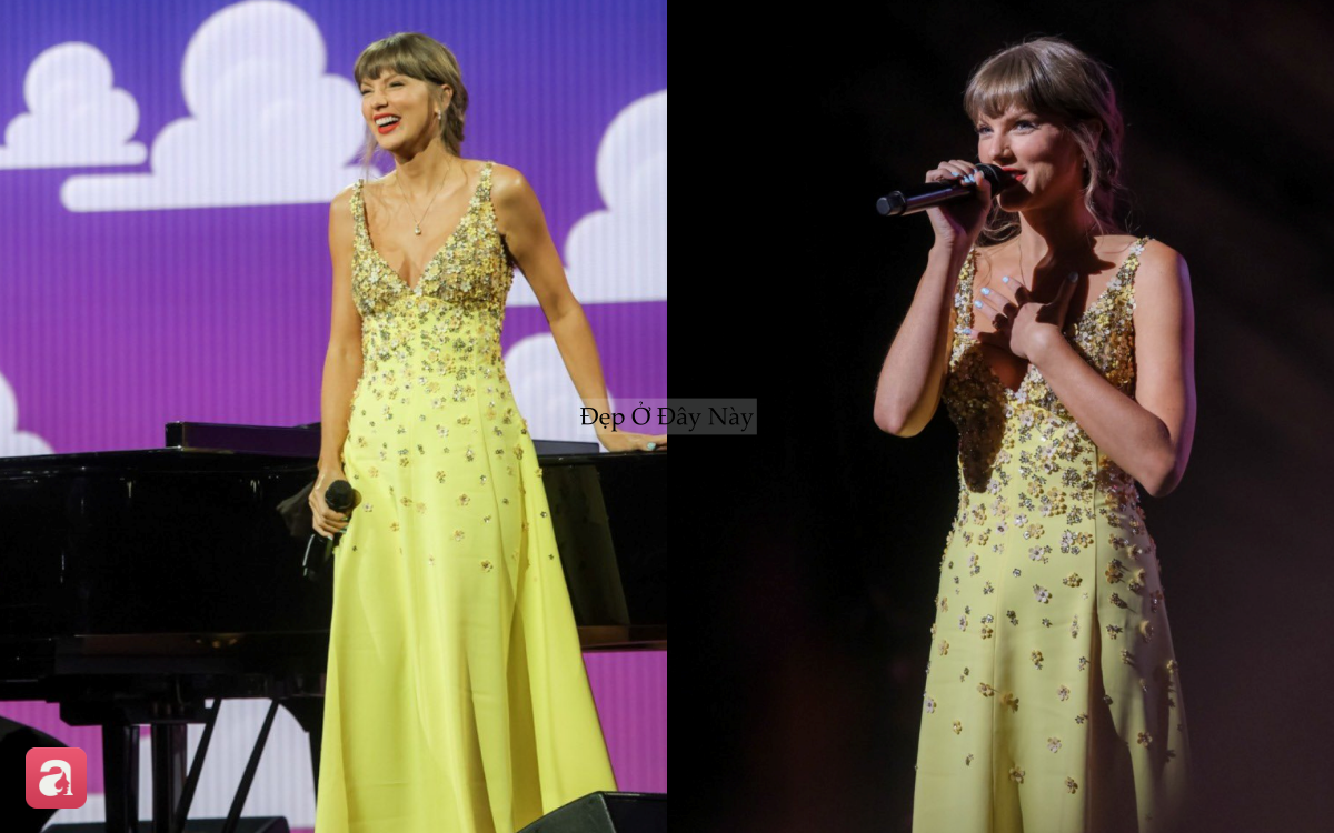 Taylor Swift đẹp như c&ocirc;ng ch&uacute;a, mix phụ kiện b&igrave;nh d&acirc;n với đầm trăm triệu khiến d&acirc;n t&igrave;nh m&ecirc; mẩn - Ảnh 4.