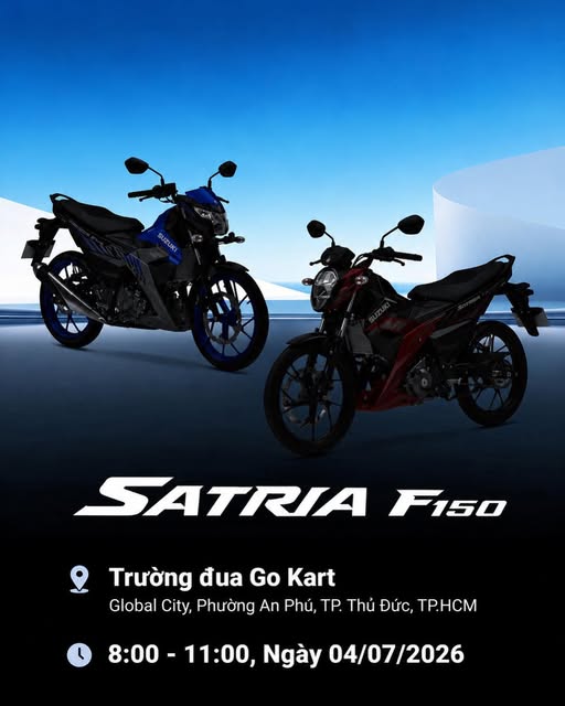 Suzuki Satria 2026 chốt lịch ra mắt kh&aacute;ch Việt: C&oacute; phi&ecirc;n bản ho&agrave;n to&agrave;n mới, quyết đấu Honda Winner lẫn Yamaha Exciter 155- Ảnh 1.