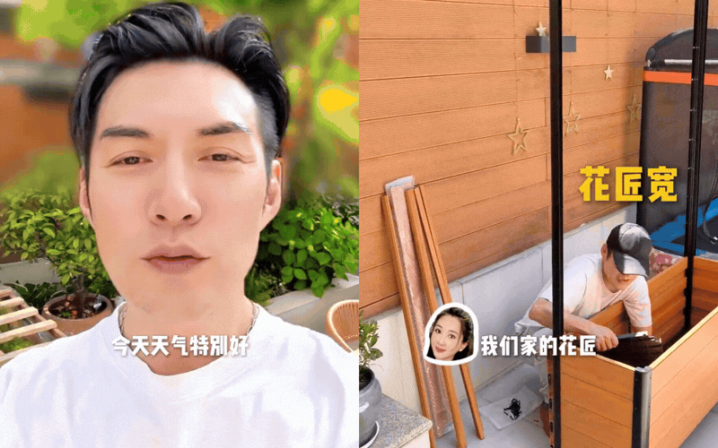 Đu trend "bỏ phố về s&acirc;n vườn": Học nam thần Nghi&ecirc;m Khoan tự tay lắp bồn, trồng hoa tạo kh&ocirc;ng gian "triệu đ&ocirc;" giữa m&ugrave;a h&egrave; oi ả- Ảnh 2.