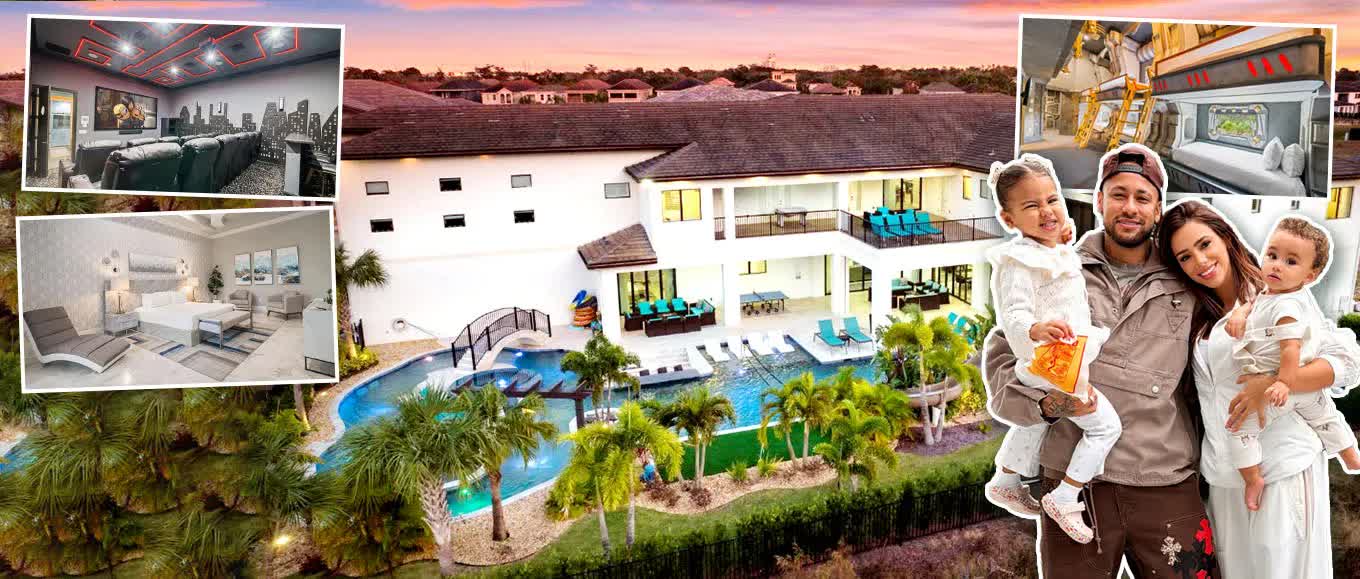 B&ecirc;n trong si&ecirc;u biệt thự 2.000 m&sup2; gi&aacute; 10,8 triệu bảng m&agrave; Neymar thu&ecirc; cho cả gia đ&igrave;nh sang Mỹ xem World Cup- Ảnh 1.