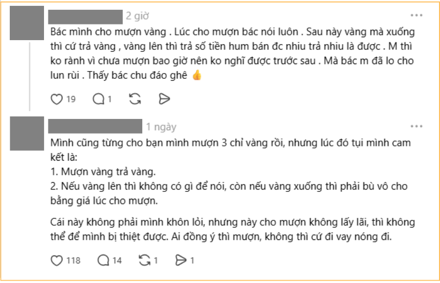Vay 4 c&acirc;y v&agrave;ng l&uacute;c gi&aacute; v&agrave;ng 190 triệu, giờ v&agrave;ng giảm muốn trả v&agrave;ng lại bị n&oacute;i kh&ocirc;ng biết điều?- Ảnh 6.