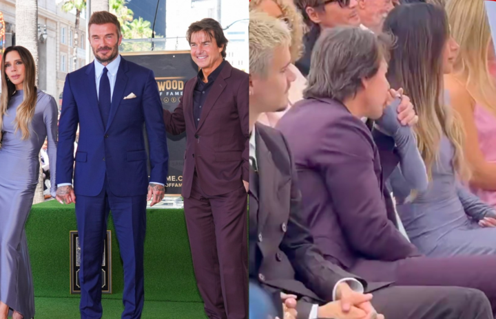 Khoảnh khắc Tom Cruise h&ocirc;n tay vợ Beckham g&acirc;y tranh c&atilde;i- Ảnh 1.