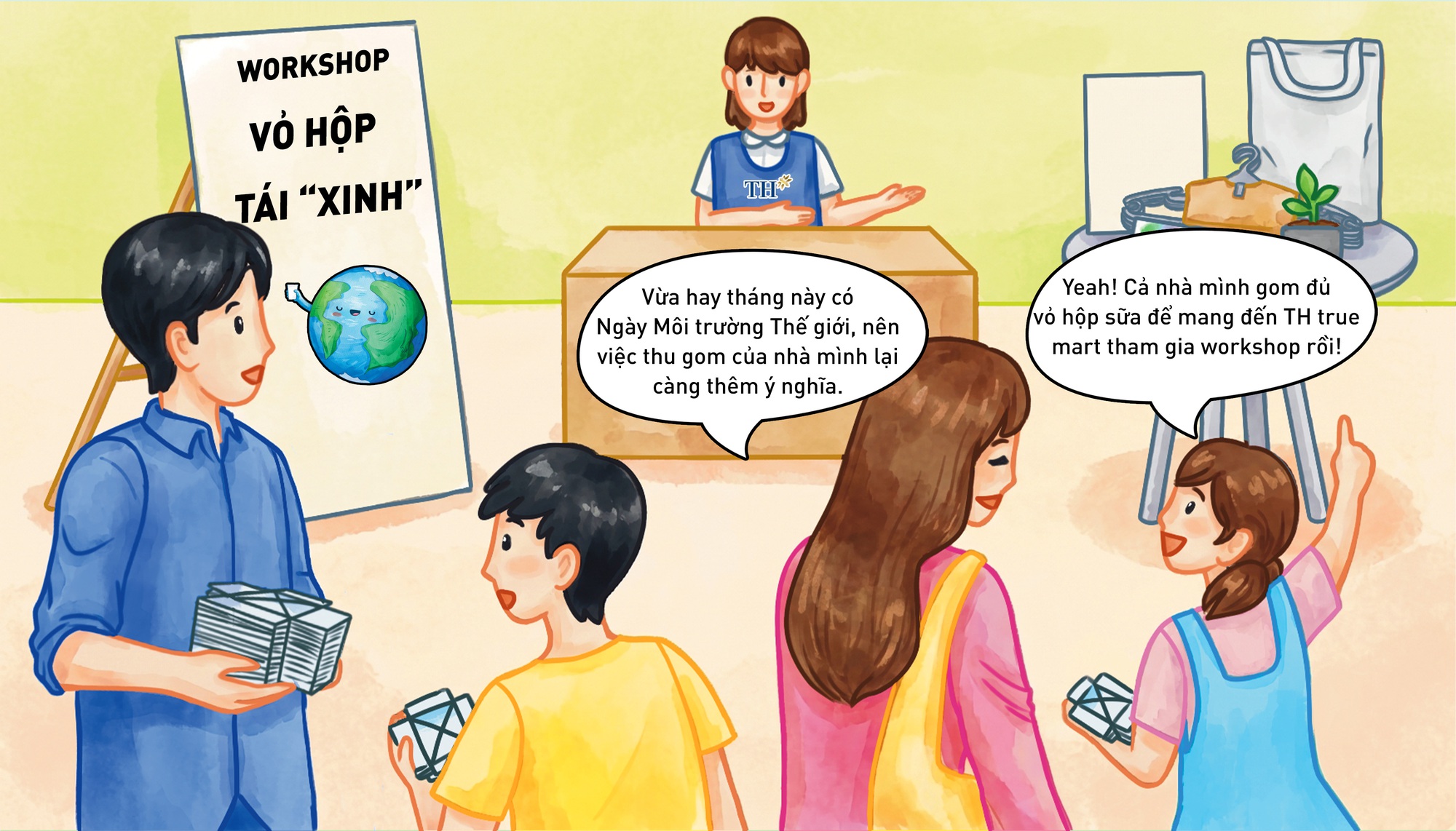 Theo chân các bạn nhỏ xứ Nghệ trải nghiệm workshop Vỏ hộp tái “Xinh” 5 hưởng ứng Ngày Môi Trường Thế giới 5/6 - Ảnh 1. Theo chân các bạn nhỏ xứ Nghệ trải nghiệm workshop Vỏ hộp tái “Xinh” 5 hưởng ứng Ngày Môi Trường Thế giới 5/6 - Ảnh 1.