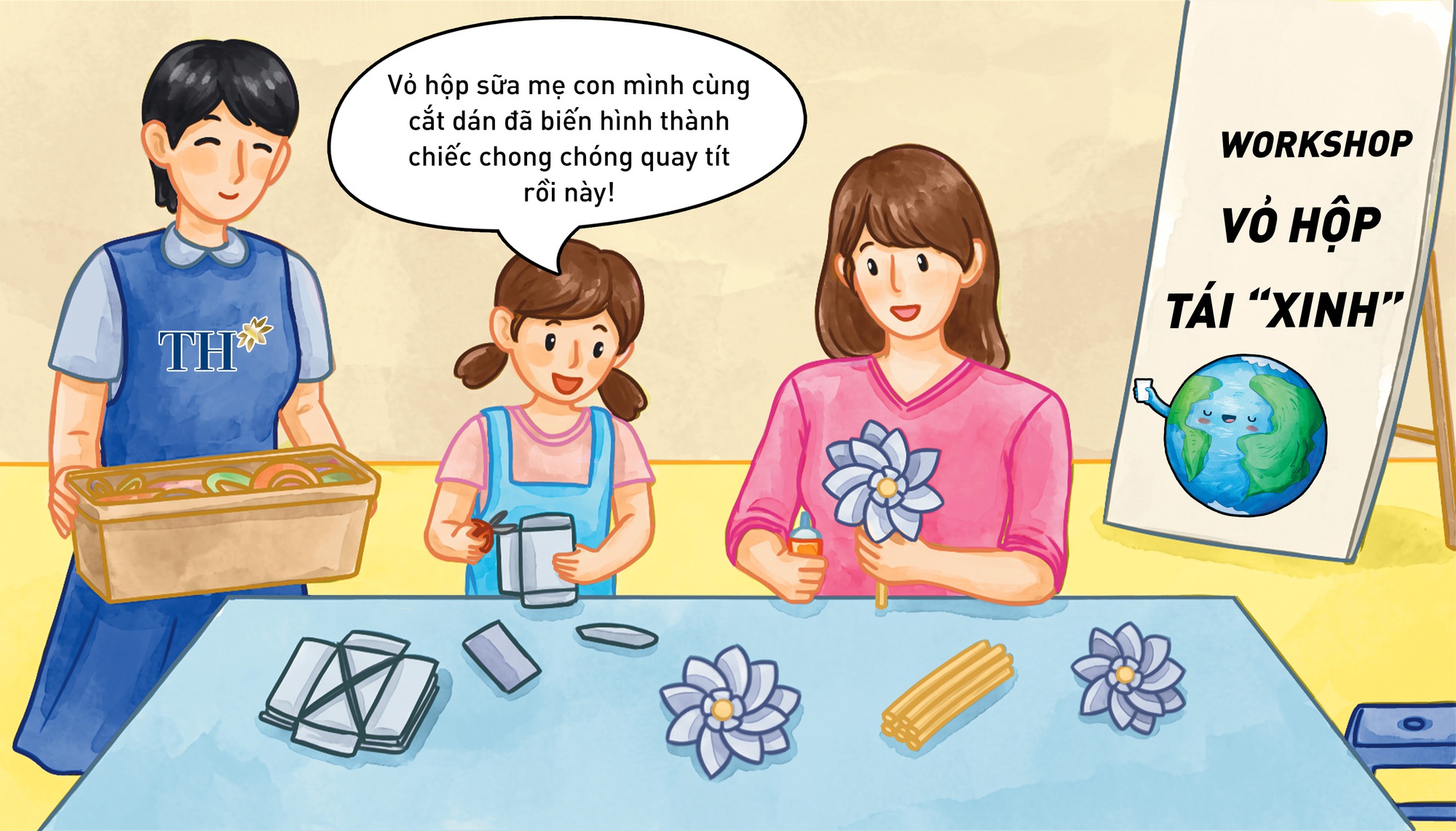 Theo chân các bạn nhỏ xứ Nghệ trải nghiệm workshop Vỏ hộp tái “Xinh” 5 hưởng ứng Ngày Môi Trường Thế giới 5/6 - Ảnh 2. Theo chân các bạn nhỏ xứ Nghệ trải nghiệm workshop Vỏ hộp tái “Xinh” 5 hưởng ứng Ngày Môi Trường Thế giới 5/6 - Ảnh 2.