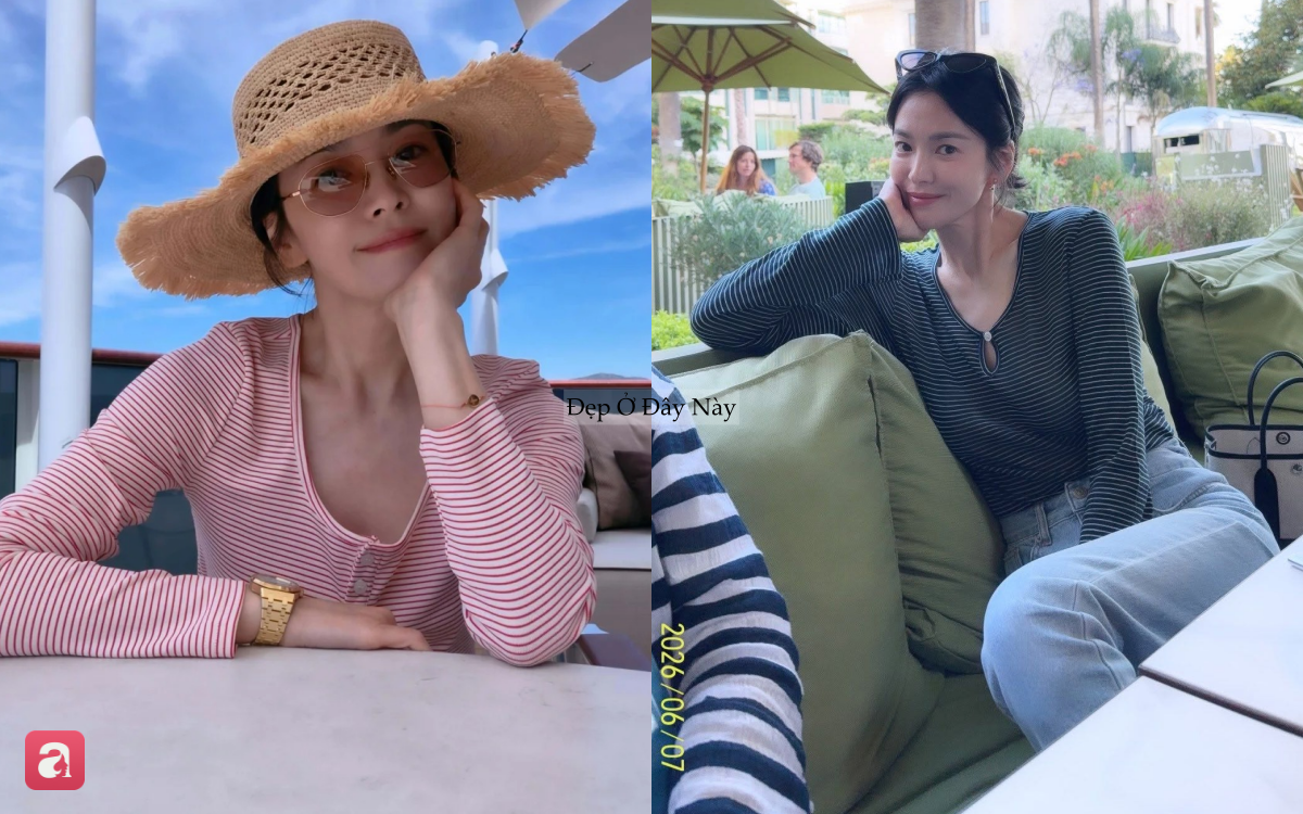 Kiểu &aacute;o hack tuổi đang được Song Hye Kyo cưng sủng, chị em U40 diện theo l&agrave; trẻ ra v&agrave;i tuổi- Ảnh 1.