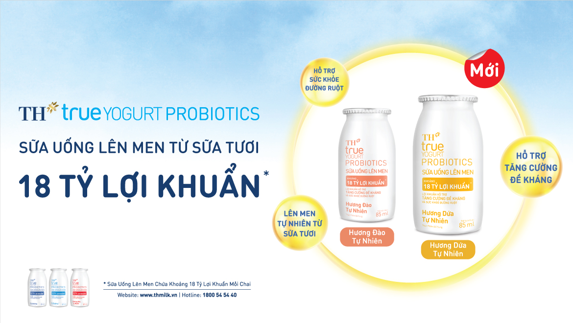 Tập đo&agrave;n TH ra mắt Sữa Uống L&ecirc;n Men Hương Đ&agrave;o Tự Nhi&ecirc;n v&agrave; Hương Dứa Tự Nhi&ecirc;n - Ảnh 1.