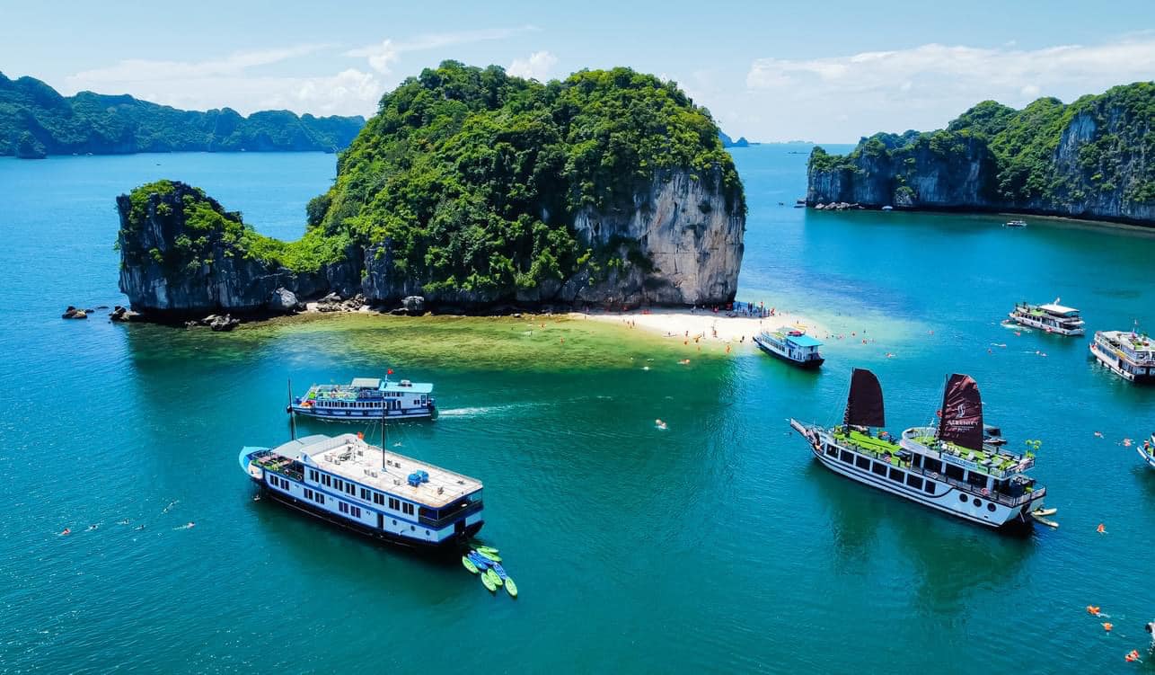 Cảnh tượng ở vịnh Lan Hạ, C&aacute;t B&agrave; khiến nhiều người bất ngờ, thốt l&ecirc;n: Kh&ocirc;ng tin v&agrave;o mắt m&igrave;nh - Ảnh 4.