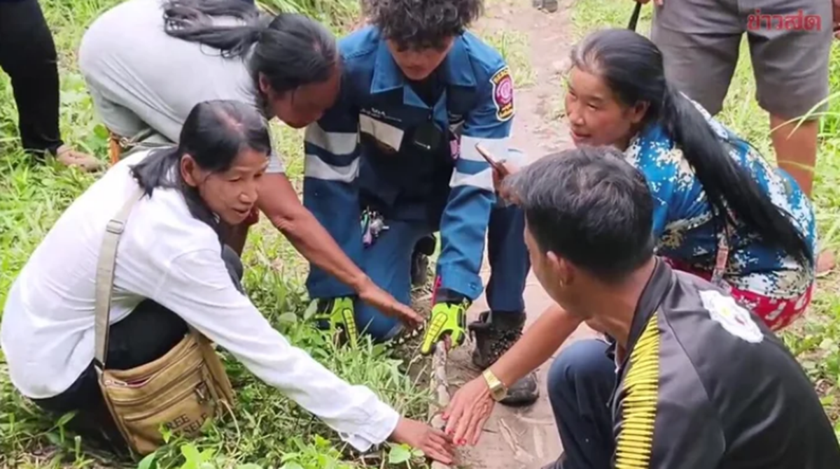Đang đi dạo gặp cảnh "nổi da g&agrave;", người phụ nữ lập tức h&ocirc; ho&aacute;n người tới xem - Ảnh 1.