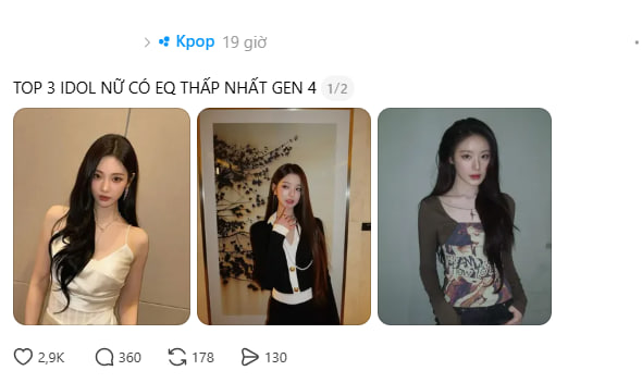 &ldquo;3 mỹ nh&acirc;n EQ thấp nhất showbiz&rdquo;: C&ocirc;ng ch&uacute;a Kpop chưa bị gh&eacute;t bằng ca sĩ n&agrave;y- Ảnh 1.