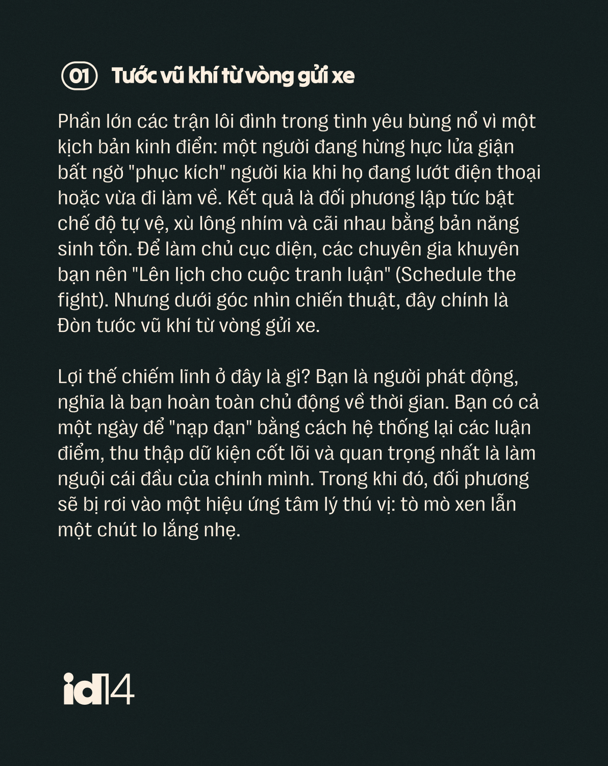 L&agrave;m thế n&agrave;o để lu&ocirc;n ở k&egrave;o tr&ecirc;n khi c&atilde;i nhau với người y&ecirc;u?- Ảnh 1.